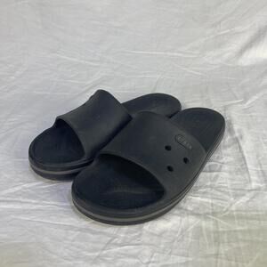 Crocs Crocband III Slide Sandal Men's Size 9 Women’s Size 7 Black & Graphite
